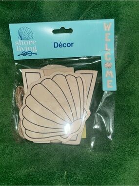 Shore Living Shell Décor Welcome Banner - NWT